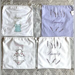 LILY JULIET NEW YORK Novelty Bags Cotton Set of 4